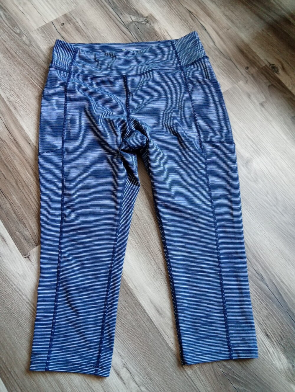 Tek Gear Blue Striped Active Capris